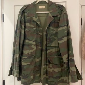 Aritzia Camo Oversized Jacket